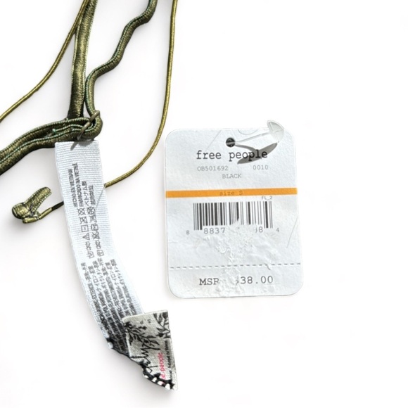 NWT 2 for 1! Free people top with navy green straps plus an extra bonus top! - Picture 2 of 9